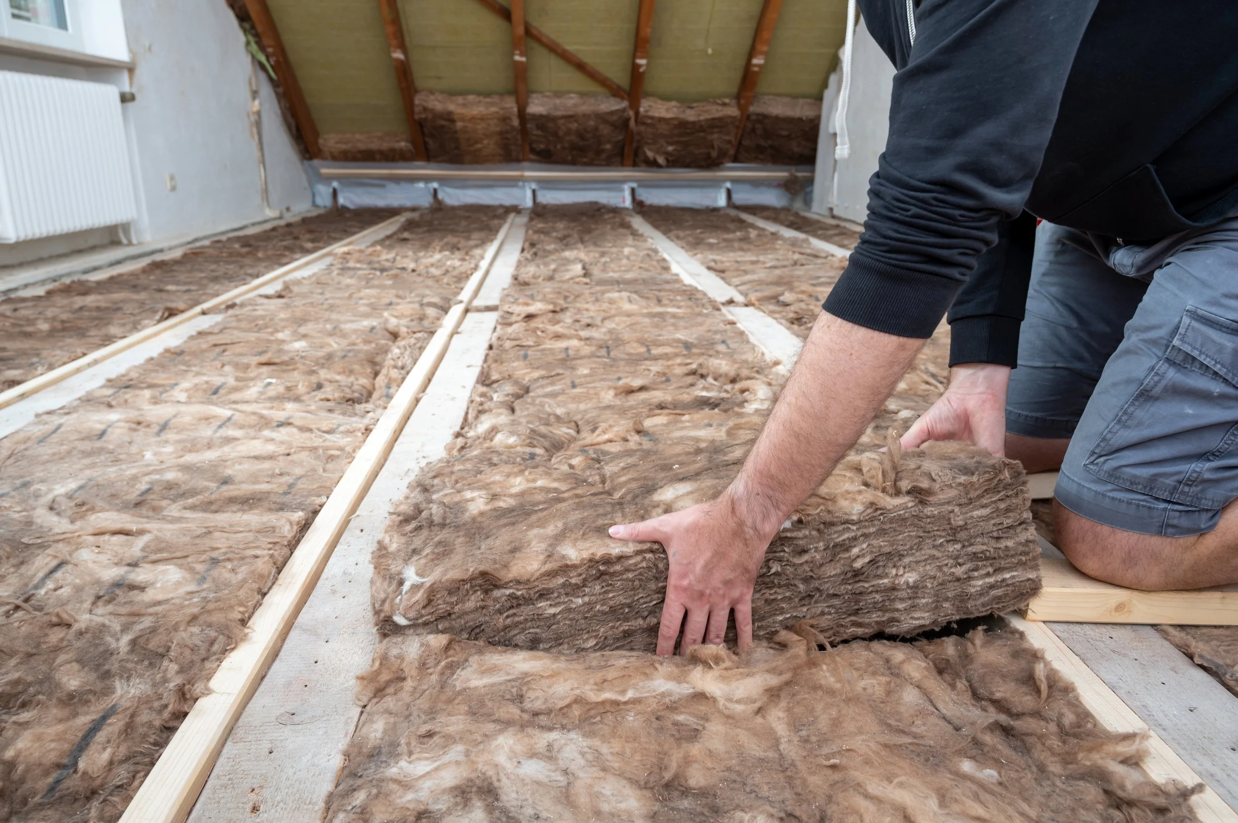 Loft Insulation close look